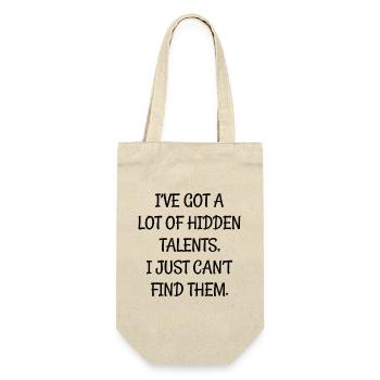 I've got a lot of hidden talents I just can't find - Gift Bag for Bottles - nature - Front