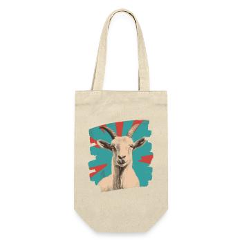 Chèvre - Sac à bouteille - nature - Devant