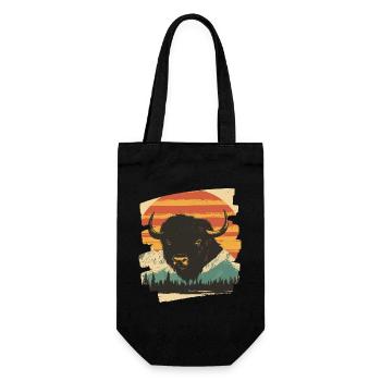 Bison Rétro - Sac à bouteille - noir - Devant