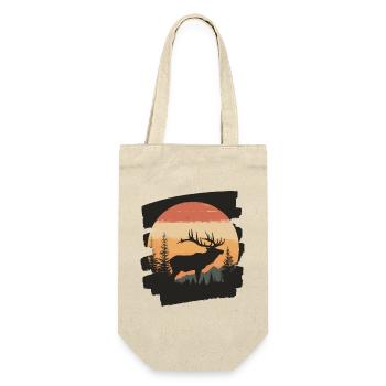 Moose Retro - Gift Bag for Bottles - nature - Front