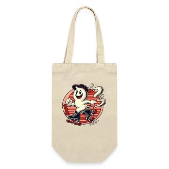 Smelly little ghost on roller skates - Gift Bag for Bottles - nature - Front