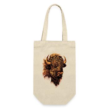 Bison, Bison, Wild Cattle, Buffalo, American Bison - Gift Bag for Bottles - nature - Front