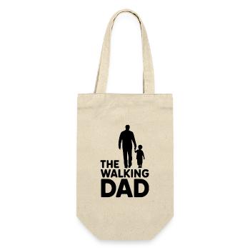 The walking Dad - Geschenkbeutel für Flaschen - Natur - Vorne