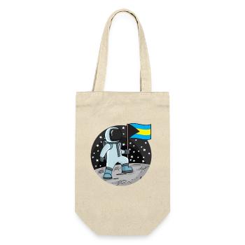 Astronaut Flag Bahamas - Gift Bag for Bottles - nature - Front