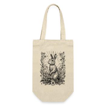 Cottagecore Boho Bunny Bunny Motif Spring Bohemian - Gift Bag for Bottles - nature - Front