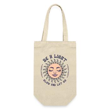 Boho Sun Bohemian Spirituality Sun Face - Gift Bag for Bottles - nature - Front