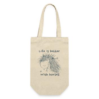 Life Is Better With Horses Horse Sayings Horse - Gift Bag for Bottles - nature - Front