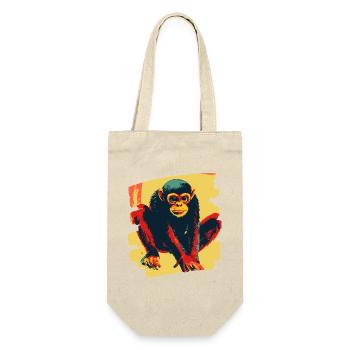 Singe araignée rétro - Sac à bouteille - nature - Devant