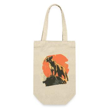 Lion de montagne Rétro - Sac à bouteille - nature - Devant