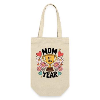 Maman de l’année | Mignon Trophée Design Fête des Mères - Sac à bouteille - nature - Devant