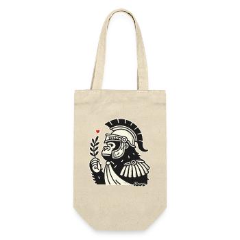 Spartan gorilla with laurel branch - Gift Bag for Bottles - nature - Front
