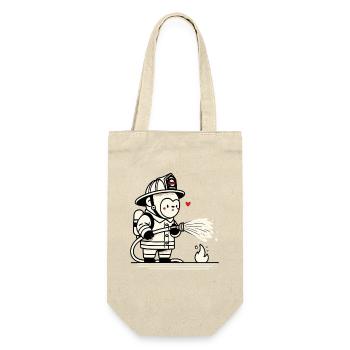 Little gorilla firefighter - Gift Bag for Bottles - nature - Front