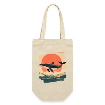 Baleine Rétro - Sac à bouteille - nature - Devant