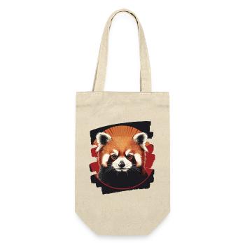 Roter Panda - Geschenkbeutel für Flaschen - Natur - Vorne