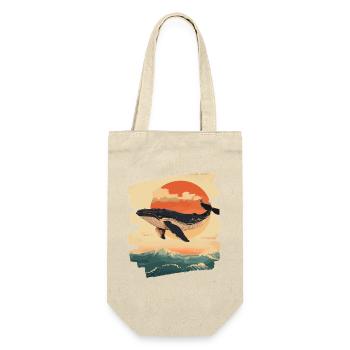 Baleine Rétro - Sac à bouteille - nature - Devant