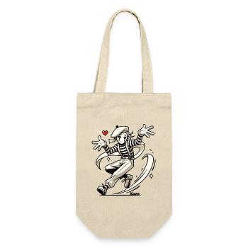 French pantomime in Japan comic style - Gift Bag for Bottles - nature - Front