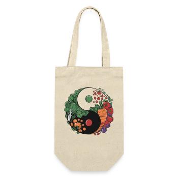 Yin Yang Équilibre Végétal - Sac à bouteille - nature - Devant