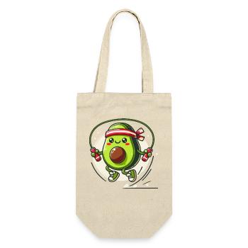 Jumping Avocado Workout Fun - Gift Bag for Bottles - nature - Front