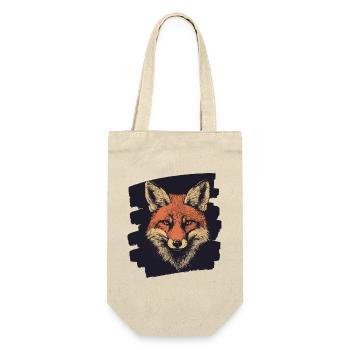 Fuchs - Geschenkbeutel für Flaschen - Natur - Vorne