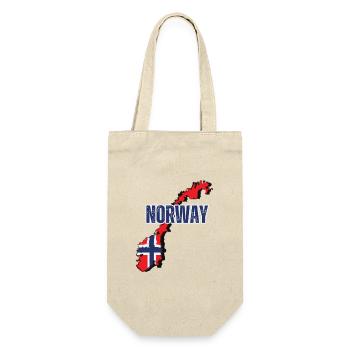 Norwegian flag, Norwegian pride - Gift Bag for Bottles - nature - Front