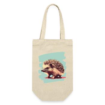 Hedgehog - Gift Bag for Bottles - nature - Front