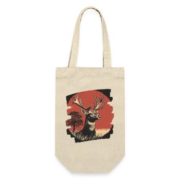 Cerf avec bois - Sac à bouteille - nature - Devant