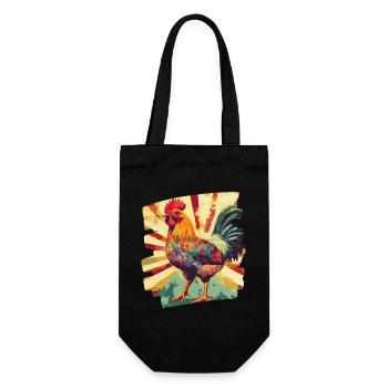 Rooster - Gift Bag for Bottles - black - Front