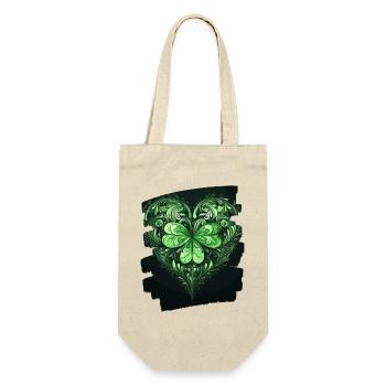 Saint-Patrick Shamrock Heart - Sac à bouteille - nature - Devant