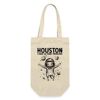 Houston I Have So Many Problems Opossum Universe - Gift Bag for Bottles - nature - Front