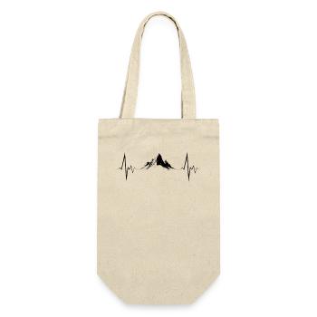 Montagnes Heartbeat Randonnée Cadeau en plein air - Sac à bouteille - nature - Devant
