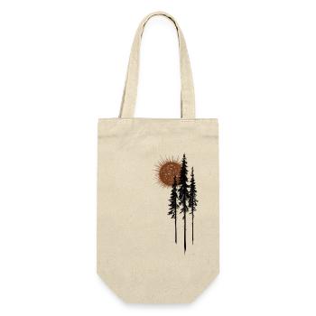 Sun Fir Forest Nature Minimalist Gift - Gift Bag for Bottles - nature - Front