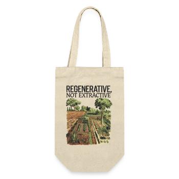 Régénératrice, pas extractive - Agriculture durable - Sac à bouteille - nature - Devant