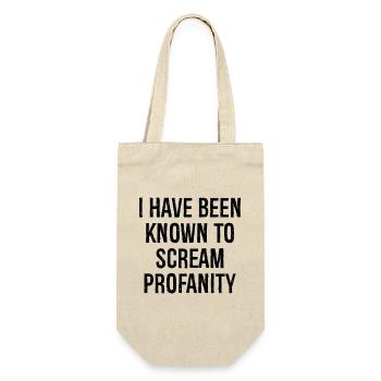 I have been known to scream profanity - Geschenkbeutel für Flaschen - Natur - Vorne
