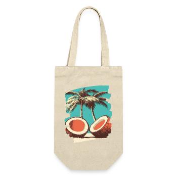 Kokosnuss Coconut - Geschenkbeutel für Flaschen - Natur - Vorne