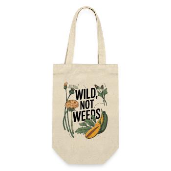Wild Not Weeds - Nature-Inspired Foraging Art - Gift Bag for Bottles - nature - Front