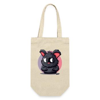 Funny bunny with ski goggles - Gift Bag for Bottles - nature - Front