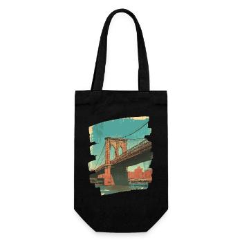 Brooklyn Bridge - Gift Bag for Bottles - black - Front