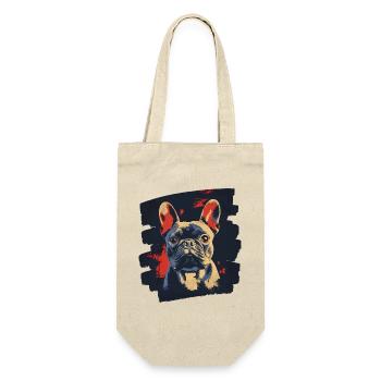 Bouledogue français Frenchie - Sac à bouteille - nature - Devant