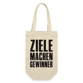 Goals Make Winners Founders Entrepreneurs Startup - Gift Bag for Bottles - nature - Front