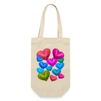 Coeurs de la Saint-Valentin Coeurs Amour La Saint-Valentin - Sac à bouteille - nature - Devant
