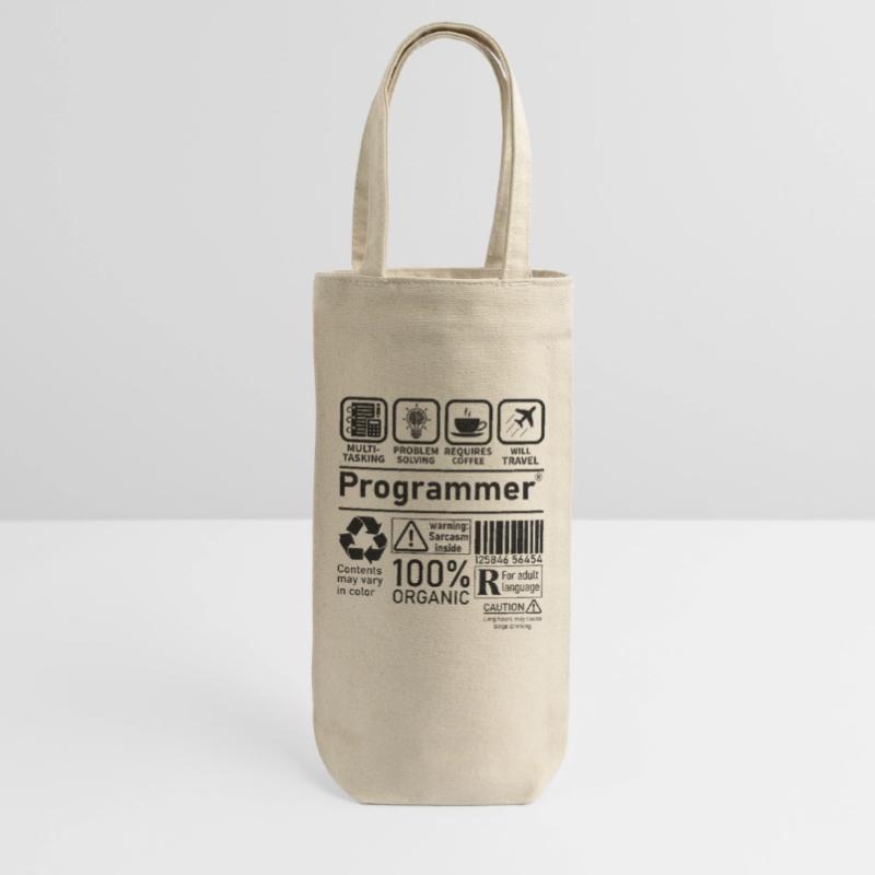 Programmer multi tasking problem solving requires Geschenkbeutel für Flaschen