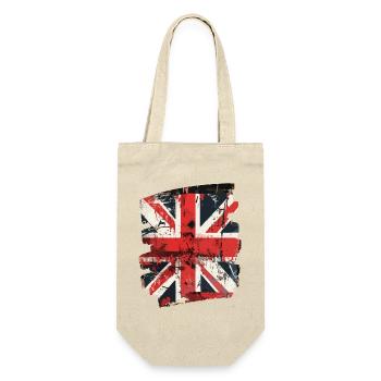 Grossbritannien Flagge England Union Jack - Geschenkbeutel für Flaschen - Natur - Vorne