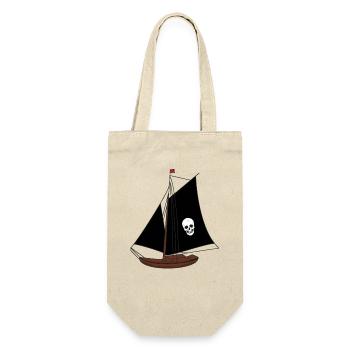 Sailing Ship Ships Sailing Ship Pirates Kids - Gift Bag for Bottles - nature - Front