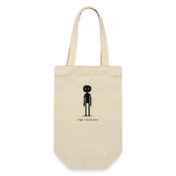 Pixelart High Resolution Ironie Lustiges Design - Geschenkbeutel für Flaschen - Natur - Vorne