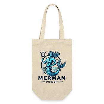 Merman Power - Gift Bag for Bottles - nature - Front