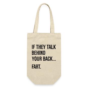 S’ils parlent derrière votre dos, pet - Sac à bouteille - nature - Devant