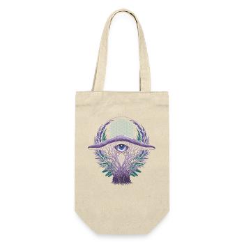 Pilze des dritten Auges | Mystisches Visionsdesign - Geschenkbeutel für Flaschen - Natur - Vorne