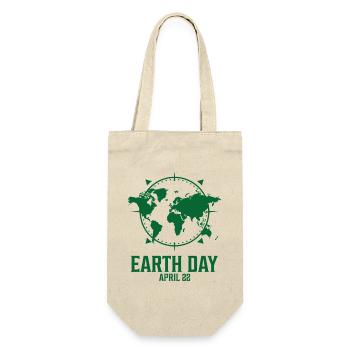 Tag der Erde 22. April - Geschenkbeutel für Flaschen - Natur - Vorne