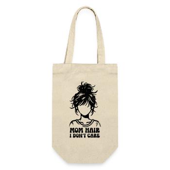 Cheveux de maman Je m’en fiche en disant cadeau de maman - Sac à bouteille - nature - Devant