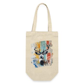 Cerf avec bois - Sac à bouteille - nature - Devant